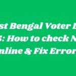 West Bengal Voter List check online
