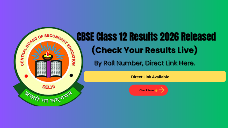 CBSE Class 12 Result 2026